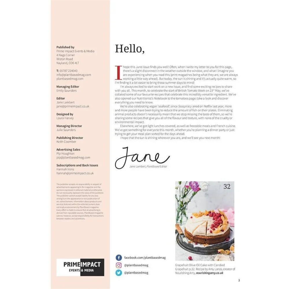 Plantbased Magazine from UK Retired Back Issue 53 Vegan Life Style June 2022